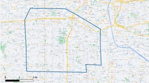 map of South LA Affordable Housing Boundaries